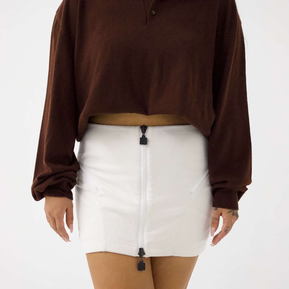 vtg CHANEL IDENTIFICATION mini skirt '04